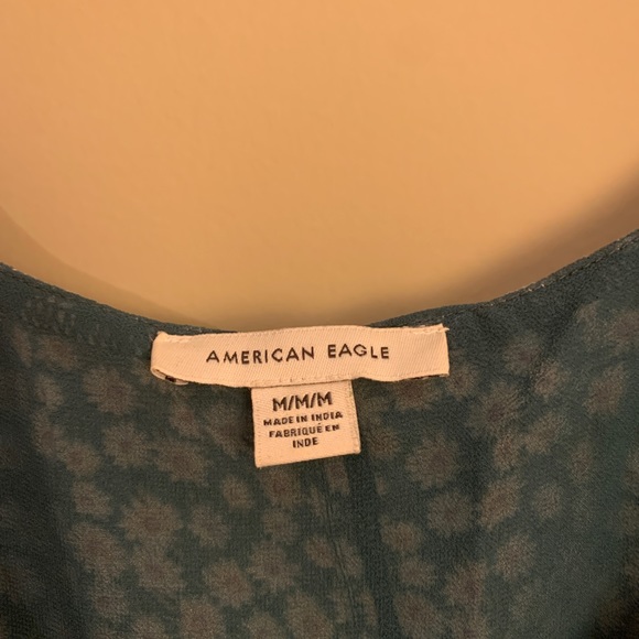 American Eagle Puff Sleeve Floral Babydoll Dress - Picture 4 of 5